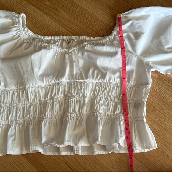 NWT Open Edit OTS White Cotton Poplin Blouse Women’s 2X - Picture 6 of 8